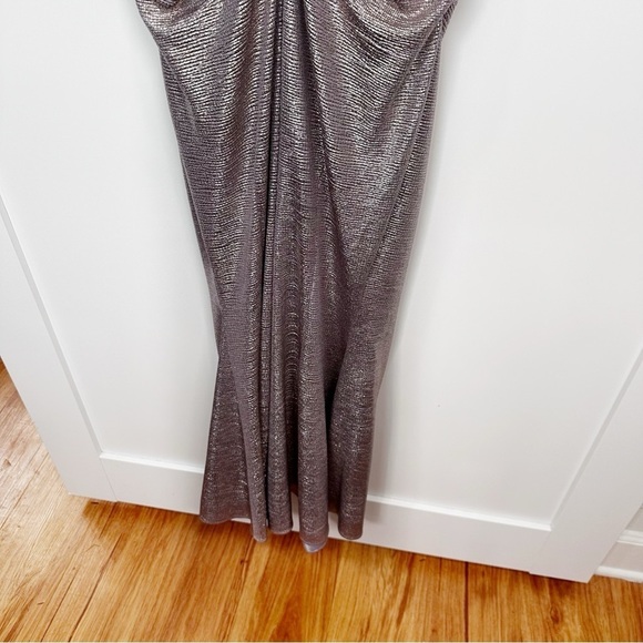 NEW Talbot Runhof Metallic Dress Gown Size 8 - Picture 13 of 16